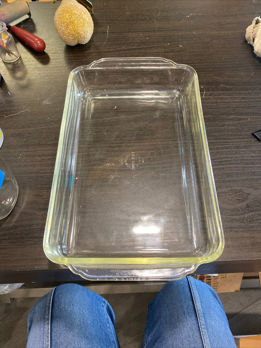 (1416) Clear Glass Oven Baking Dish