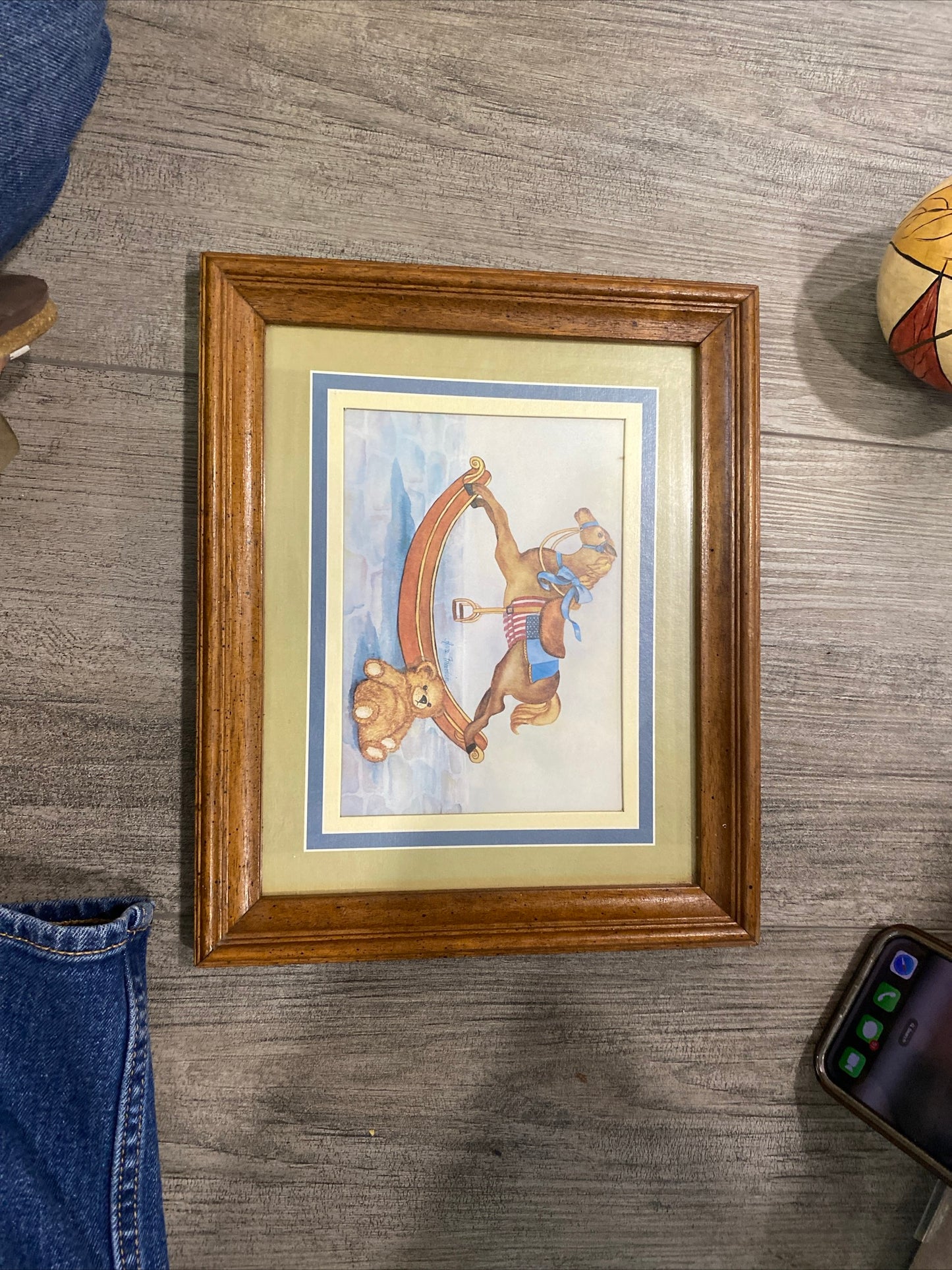 (1993) Vtg teddy framed art