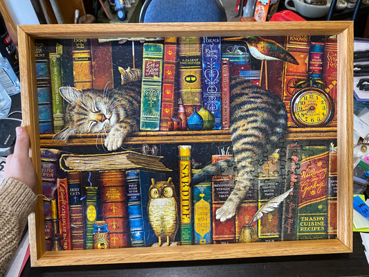 (1208) framed cat puzzle