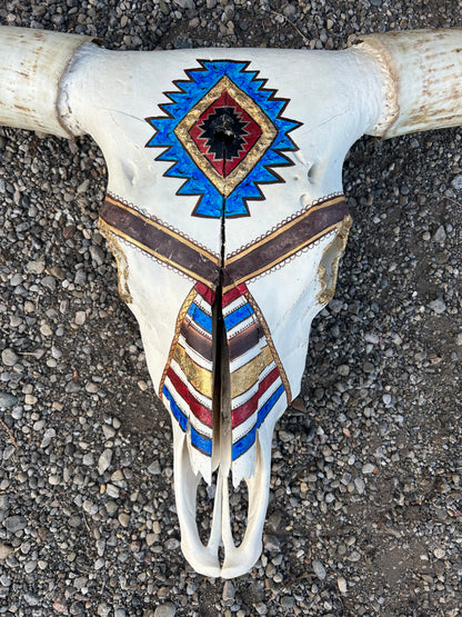 Long Horn - Hand Painted