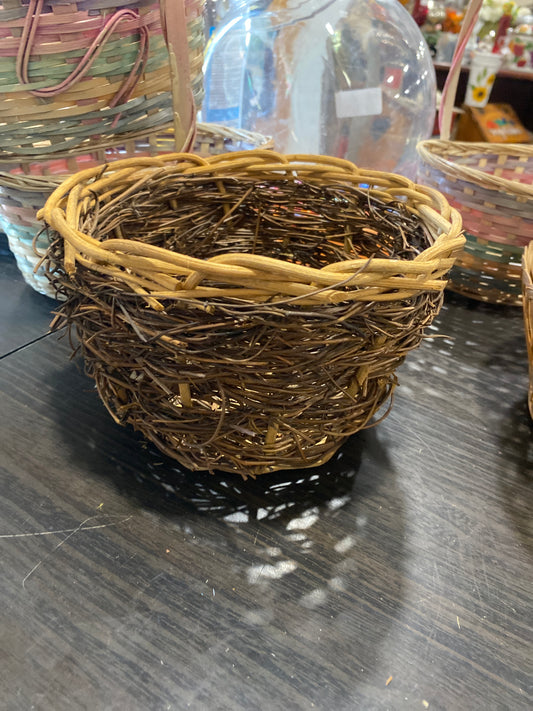 (1928) woven stick basket