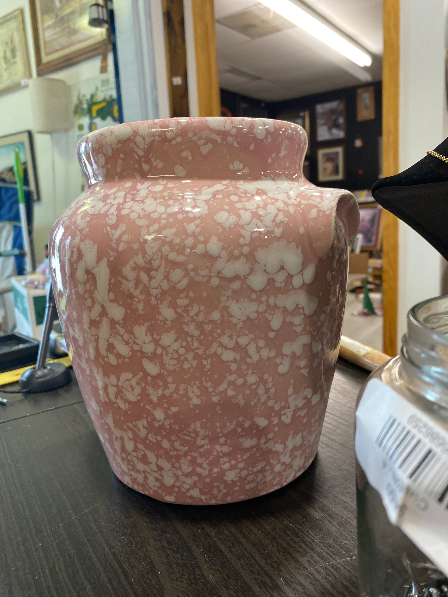 (1786) pink large vase