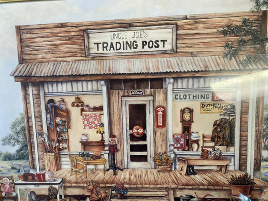 (1520) uncle joes trading post painting