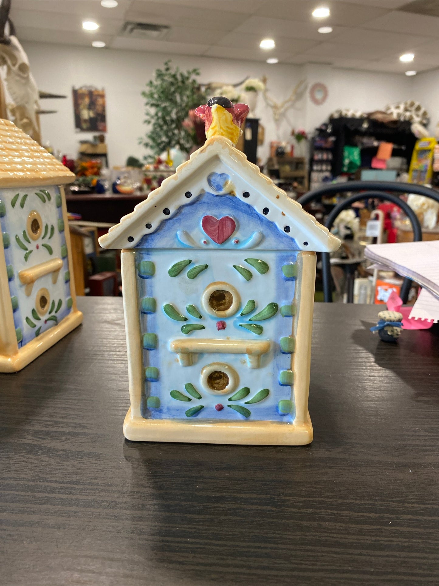 (980) Small Birdhouse Jar