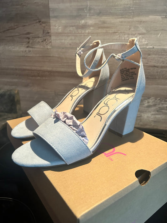 Sugar Machelene Light Blue Heels-(007)