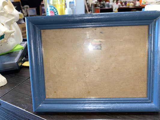 (1841) blue picture frame