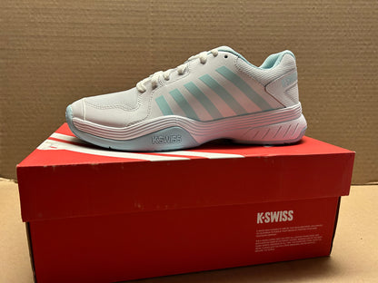 K•Swiss Women’s Court Express - White/Blue Tennis Shoes Size 10M