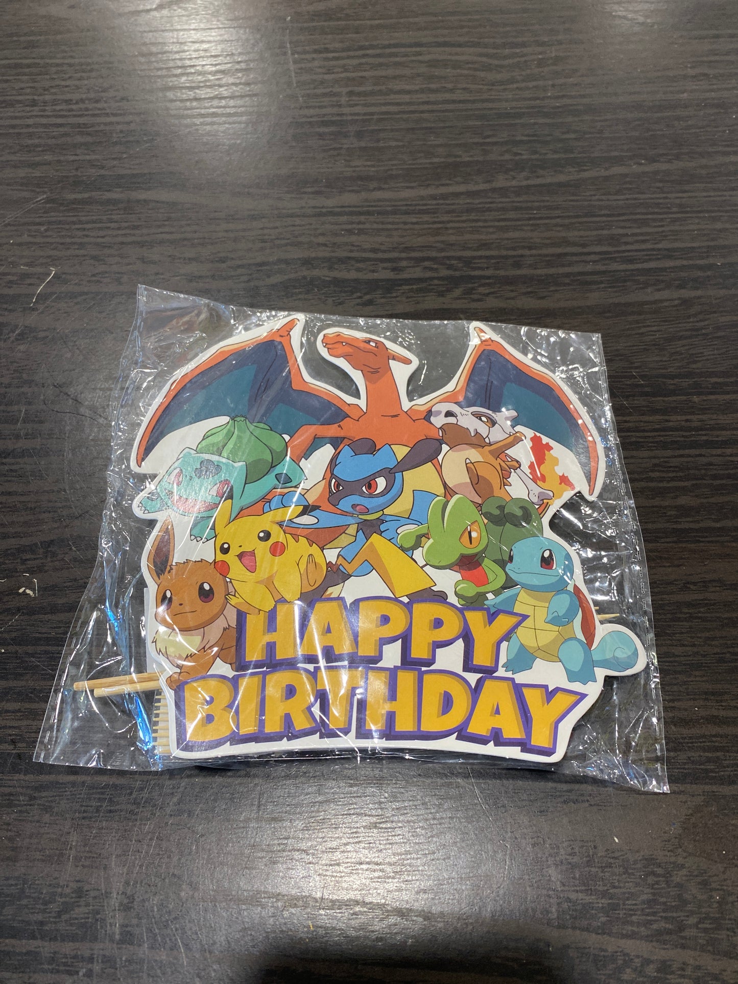 (1654) Pokémon Birthday cake toppers