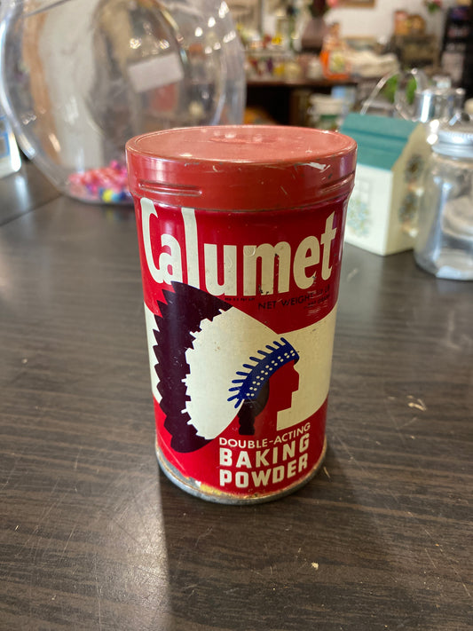 (1869) calumet baking powder tin