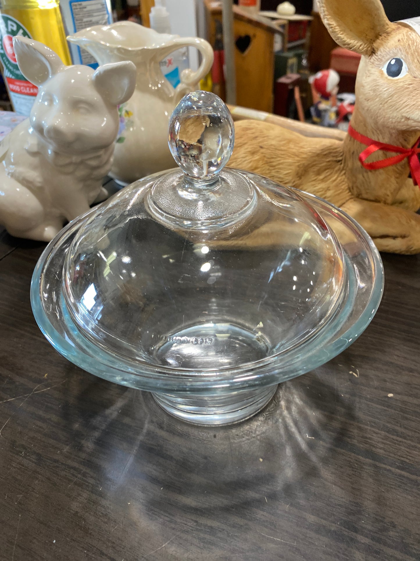 (1767) glass candy dish