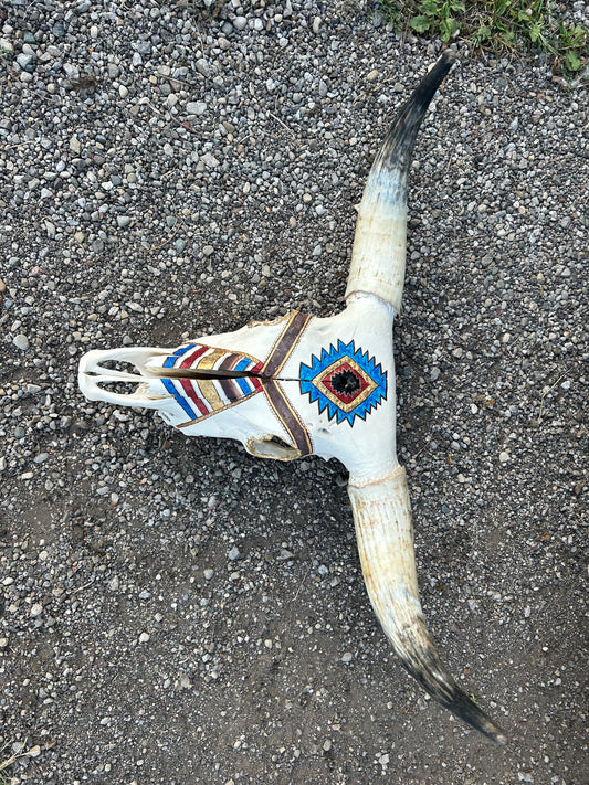 Long Horn - Hand Painted