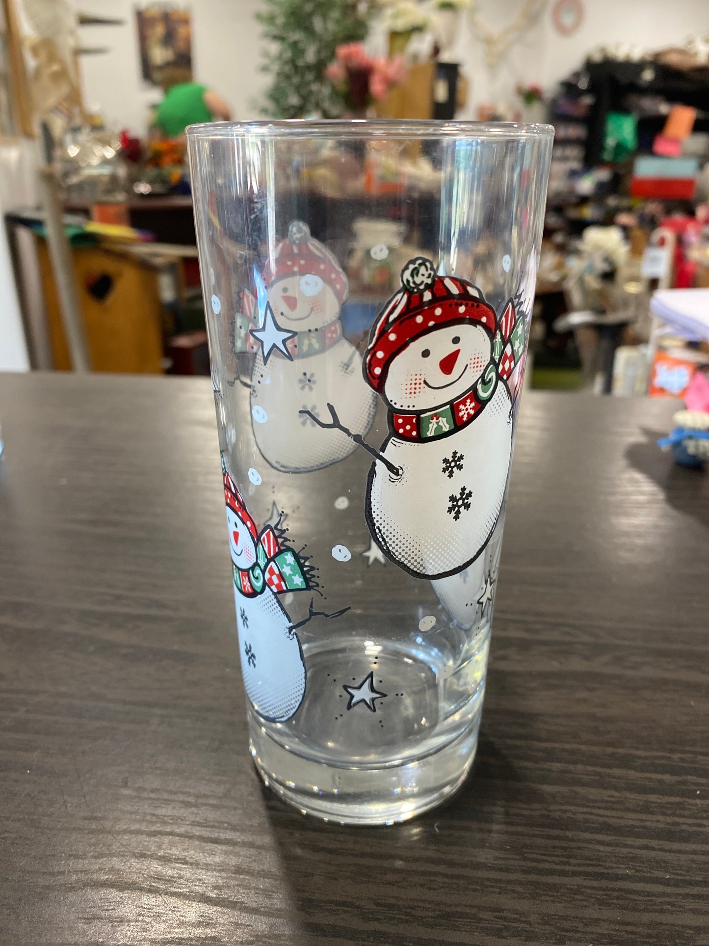 (973) Snowman Glass