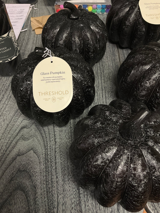 Black Glass Pumpkin - 282