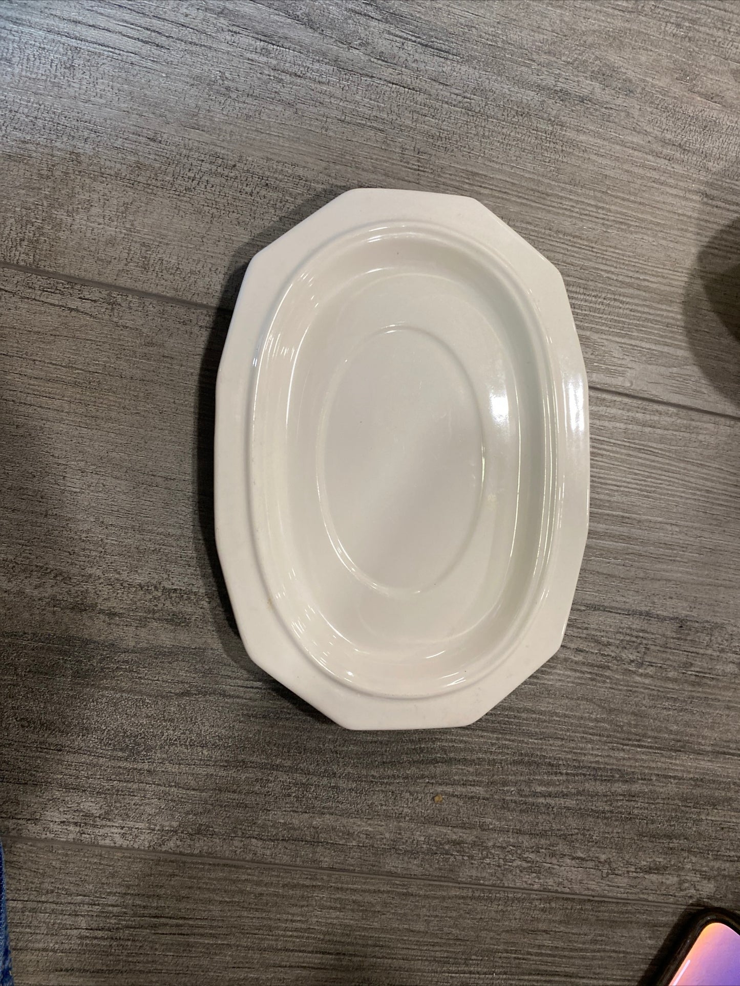 (1992) white serving platter