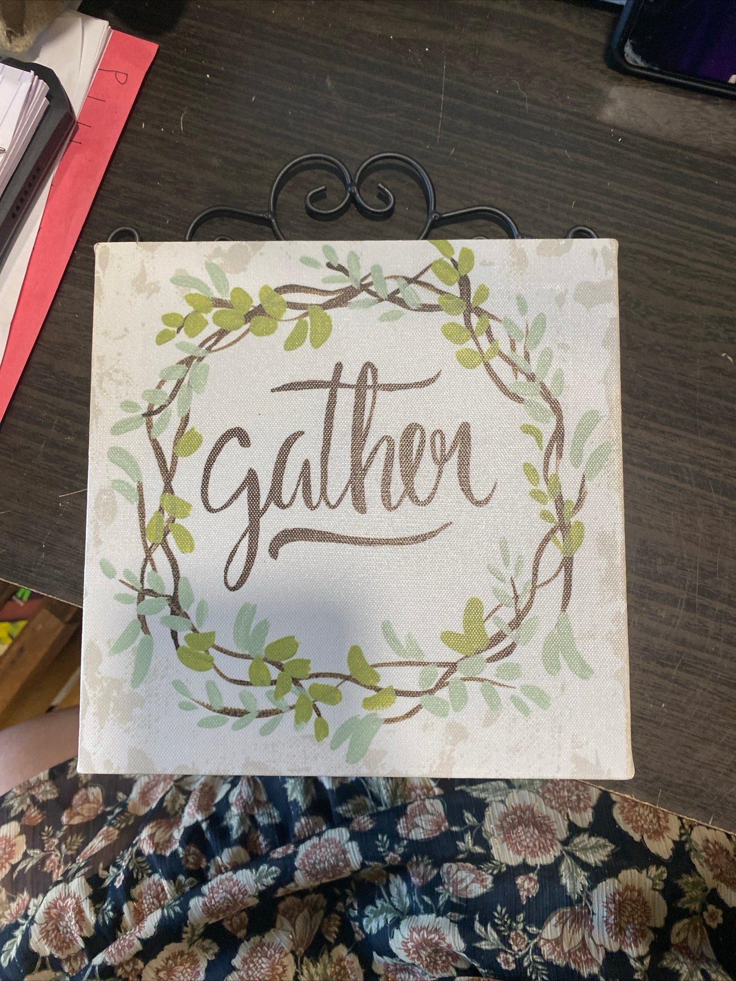 (1099) gather sign decor