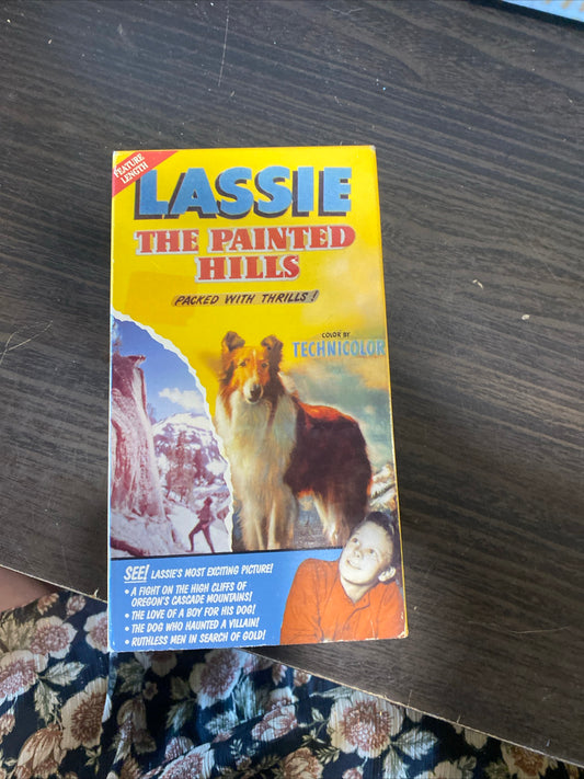 (1100) lassie the painted hills vhs