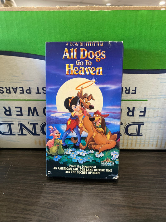 (1113) all dogs go to heaven vhs