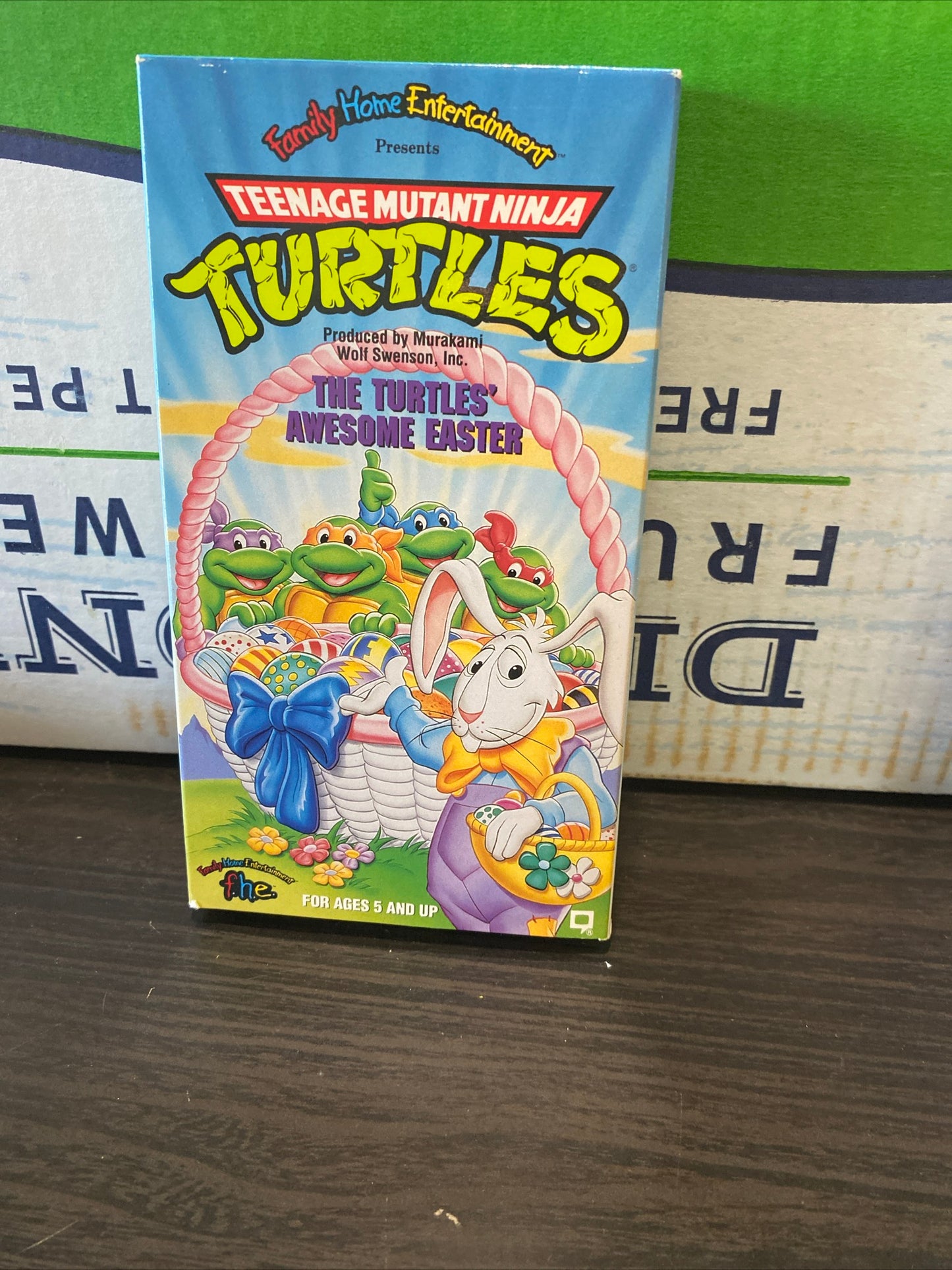 (1117) tmnt Easter vhs