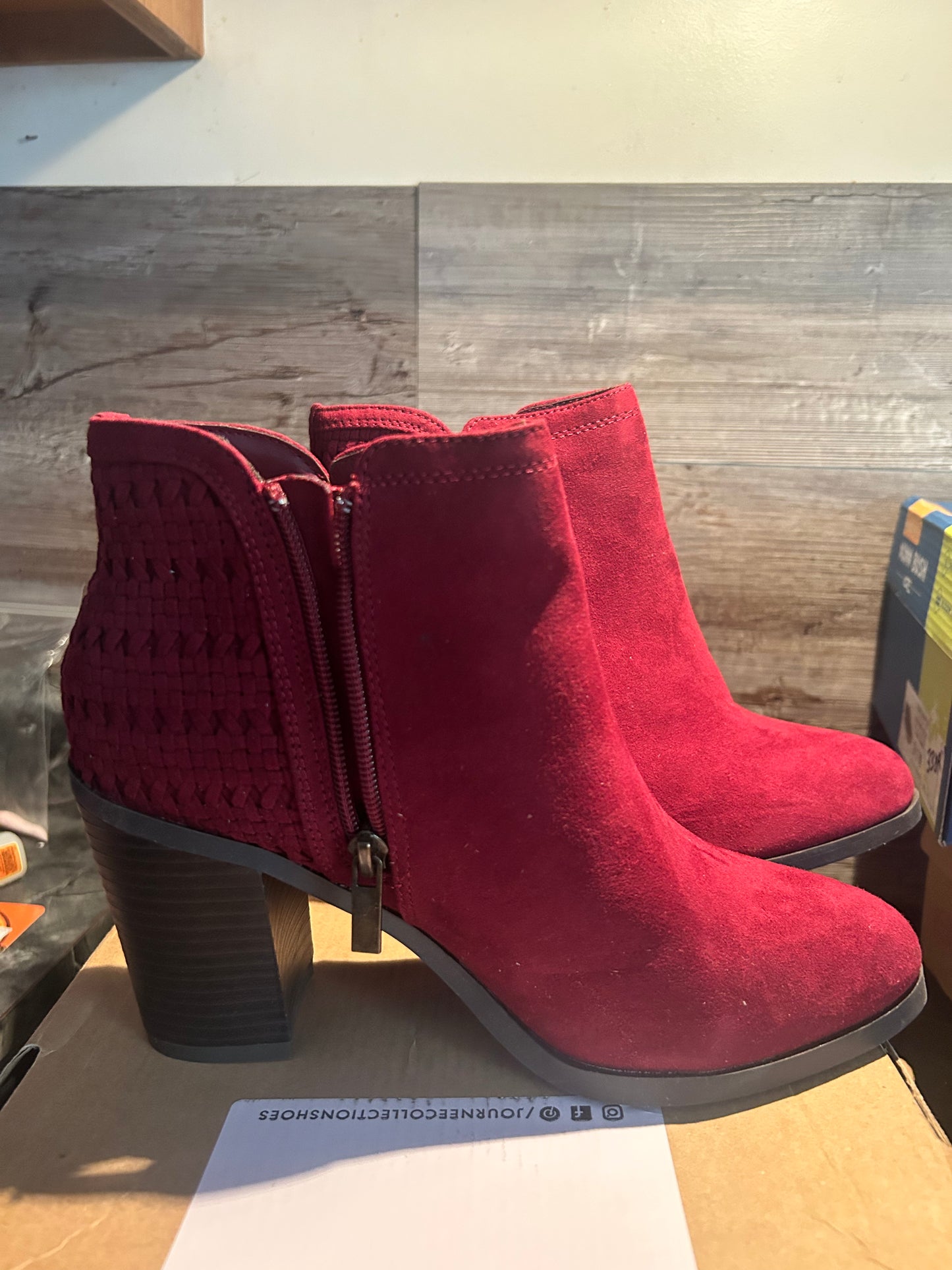 Jessica Boots -Burgundy -(009)