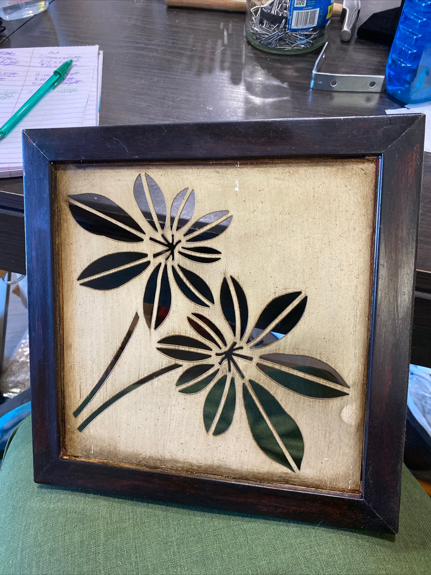 (1808) metal cutout flower decor