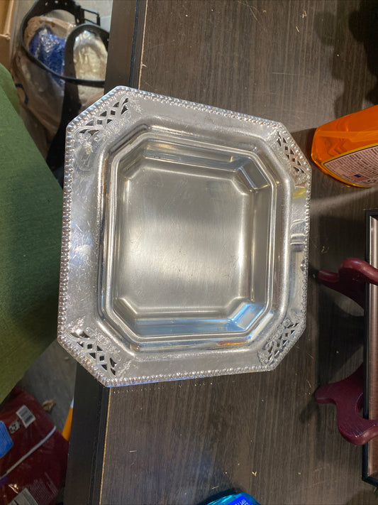 (1843) vintage silver tray