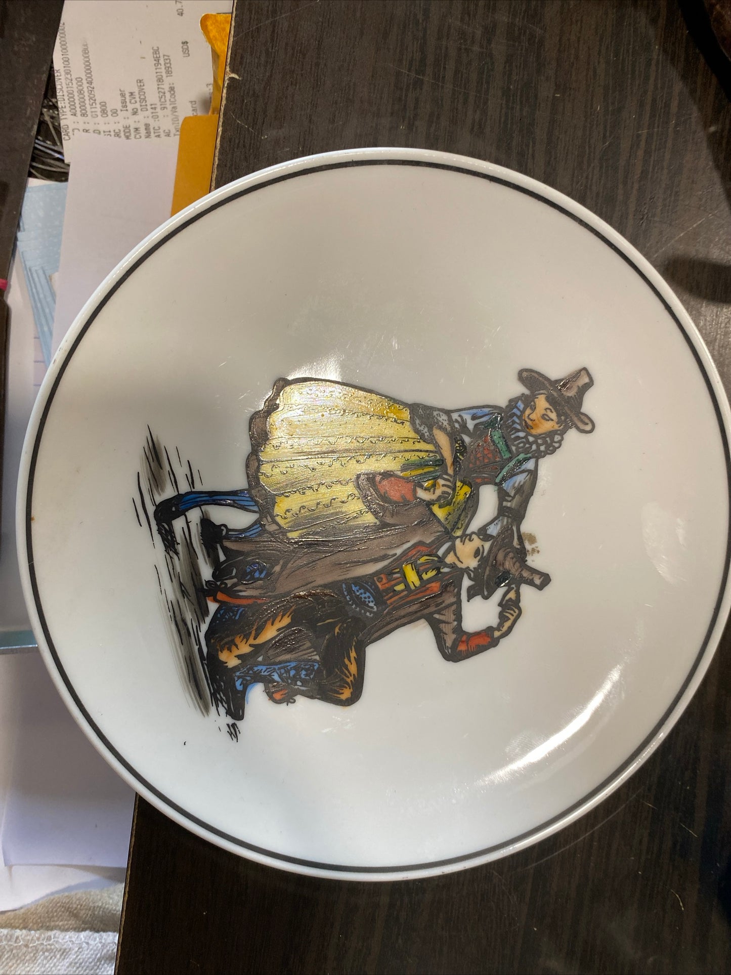 (1911) painted plate