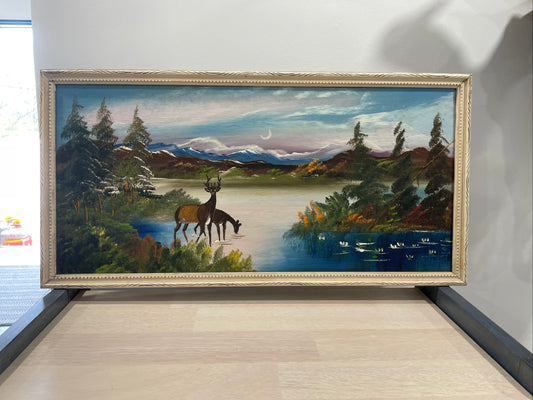 Nu-Artists Oil Painting Deer