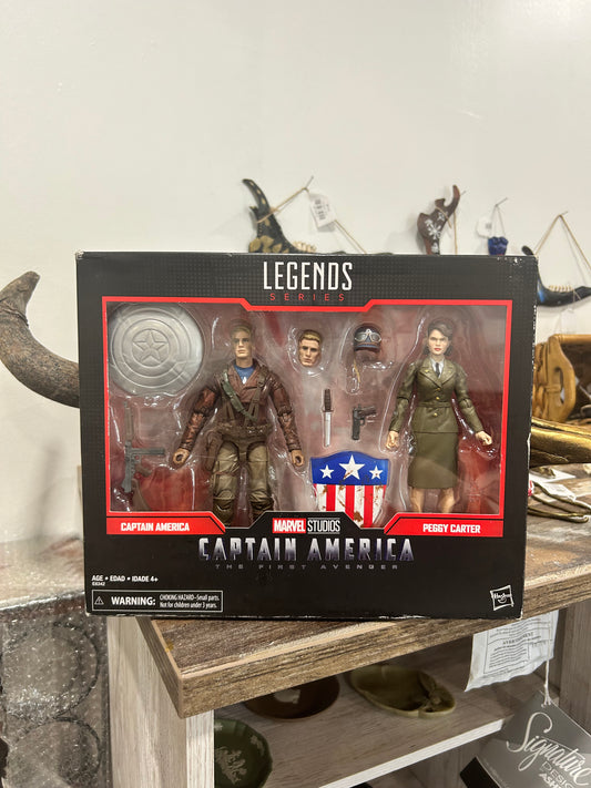 Marvel Legends - Captain America & Peggy Carter - The First Avenger - Hasbro -(310)