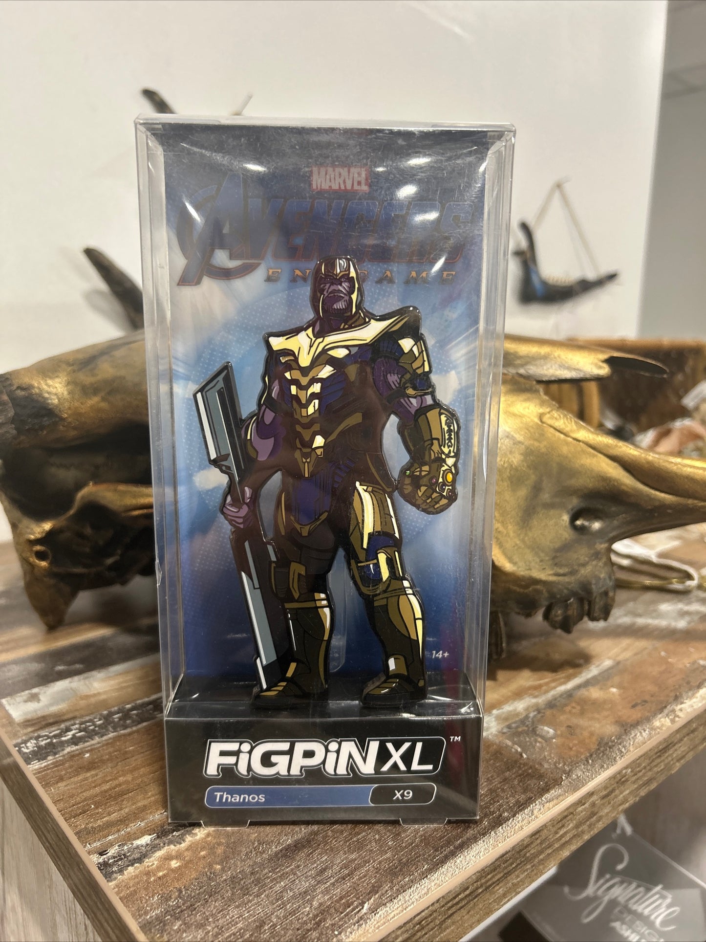 FiGPiN XL Marvel Avengers Endgame THANOS 6 inch Enamel Pin X9 Infinity (326)