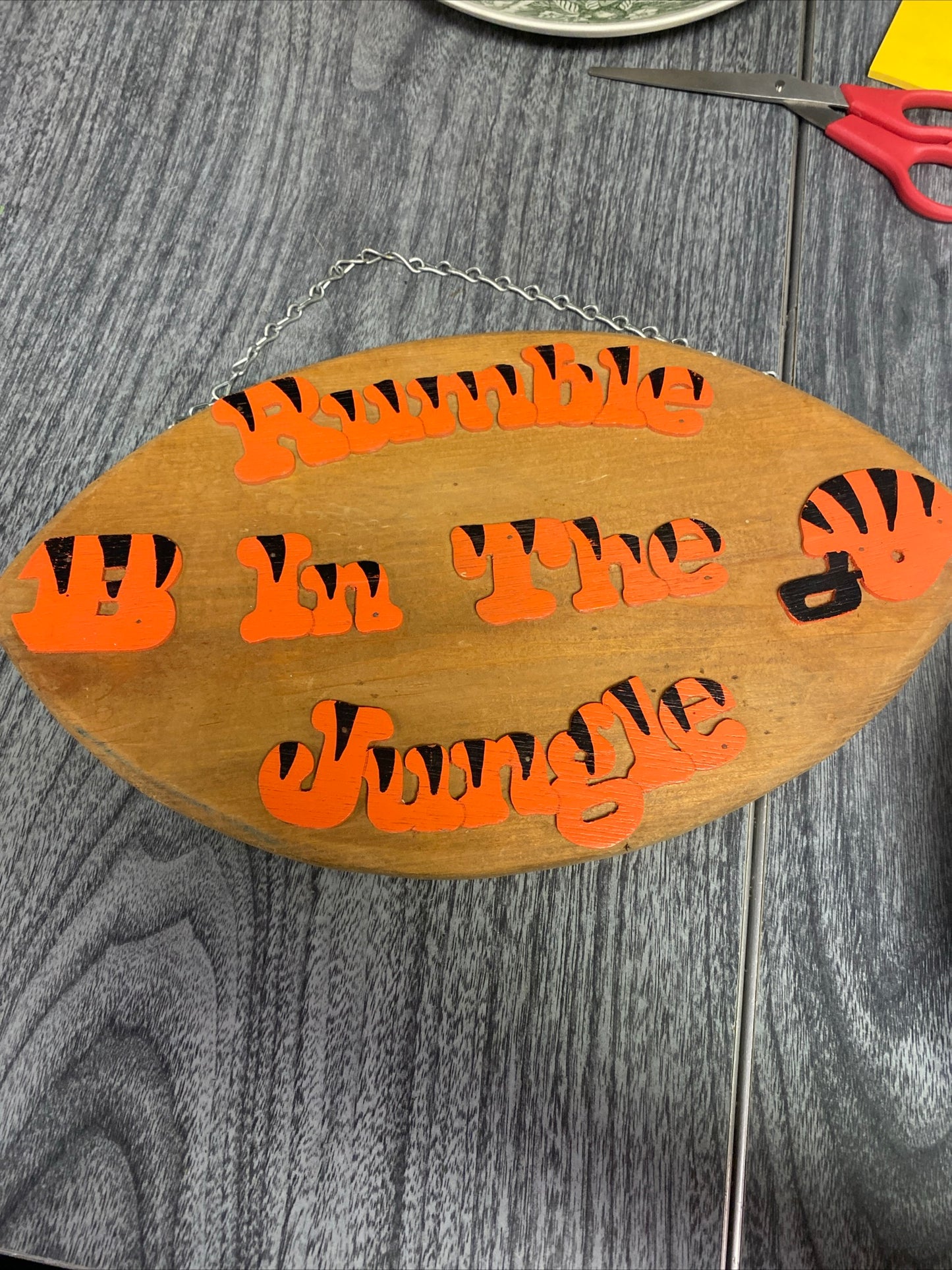 (2024) bengals wooden sign