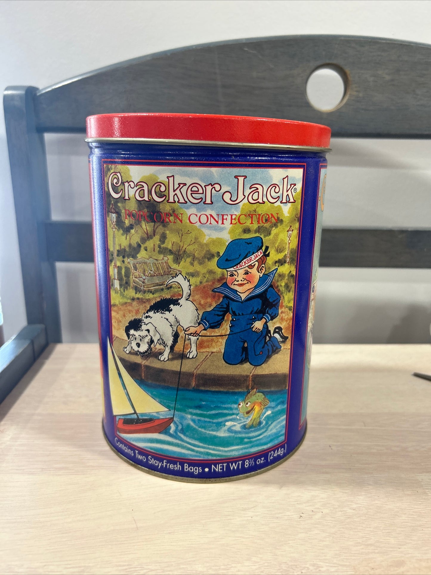 Vintage Cracker Jack Tin-(334)