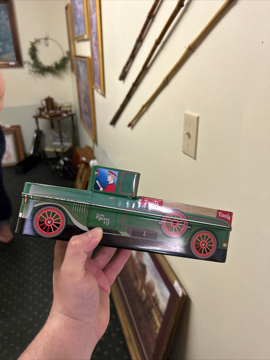 Vntg 2004 CRAFTSMAN Holiday TRUCK Tin-(362)