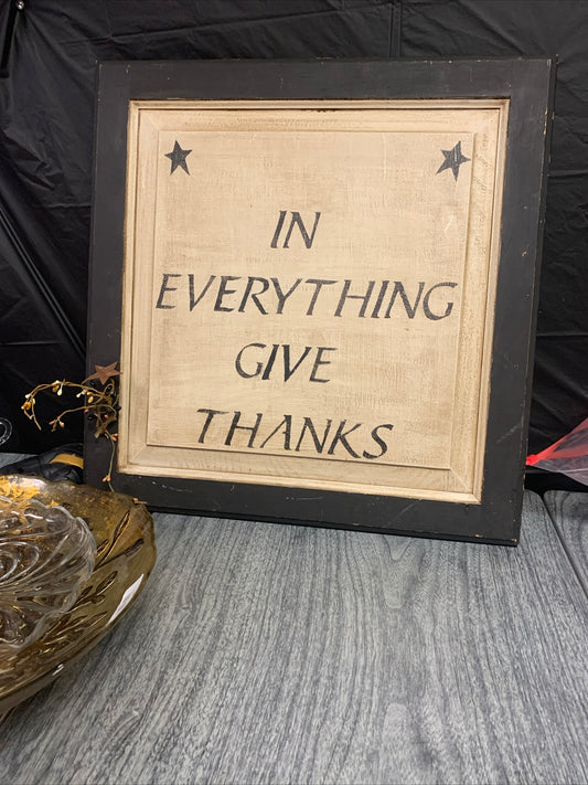 (2048) give thanks wall decor